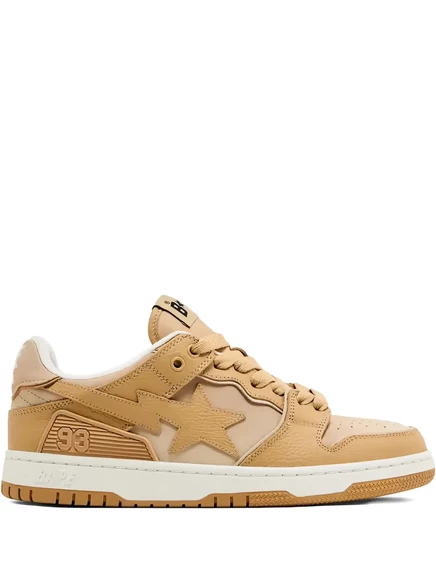 Мужские низкие кроссовки A Bathing Ape Sk8 Sta, коричневые
