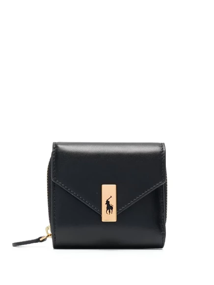 Женский кожаный кошелек Polo Ralph Lauren Polo ID, черный