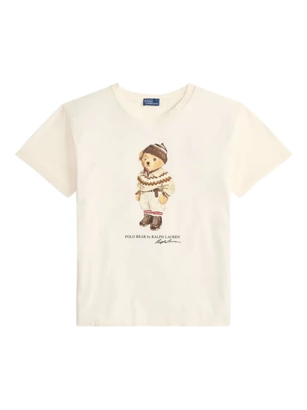 Футболка Polo Ralph Lauren с принтом медведя white