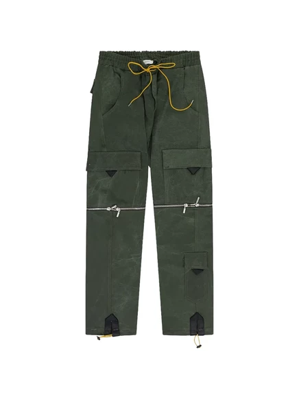 Мужские карго RHUDE с молниями, зеленые