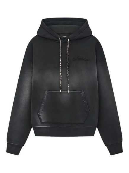 Толстовка с вышитым логотипом AMIRI black