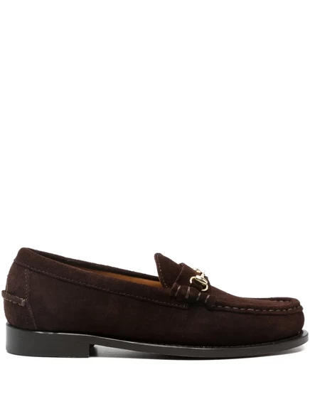 Женские лоферы Sebago с декоративной пряжкой, коричневые