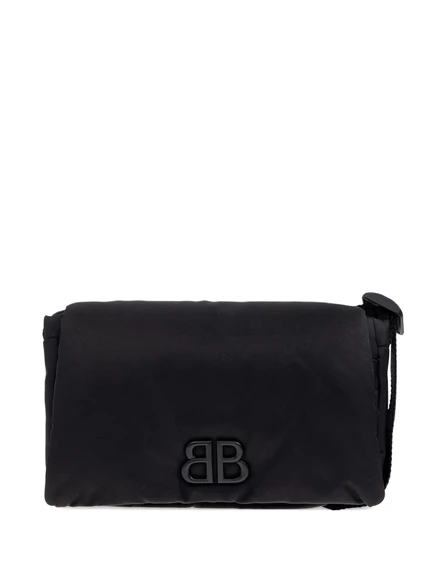 Мужская сумка через плечо Balenciaga с логотипом, черная