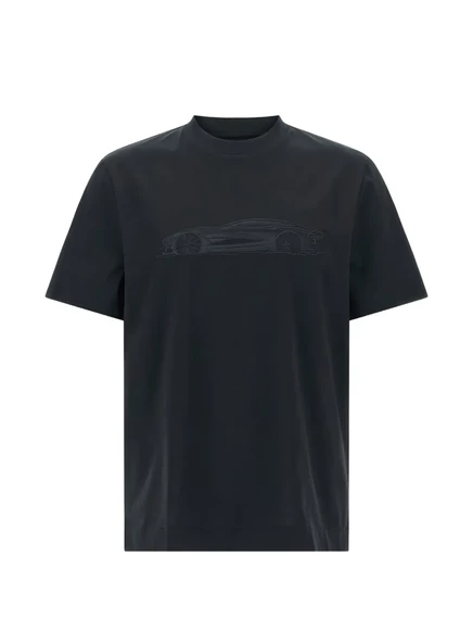Мужская футболка Boss x Aston Martin с вышивкой, синяя
