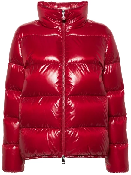 Женская пуховая куртка Moncler Abbadia, бордовая