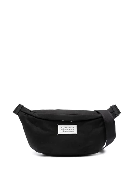 Поясная сумка с аппликацией из логотипа Maison Margiela black