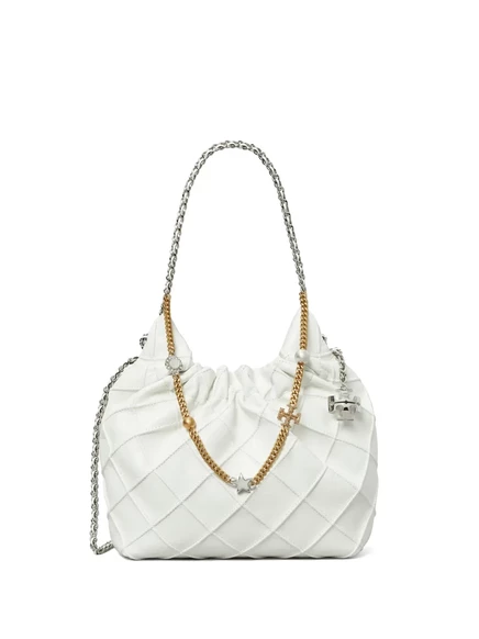 Женская сумка-тоут Tory Burch Mini Fleming, белая