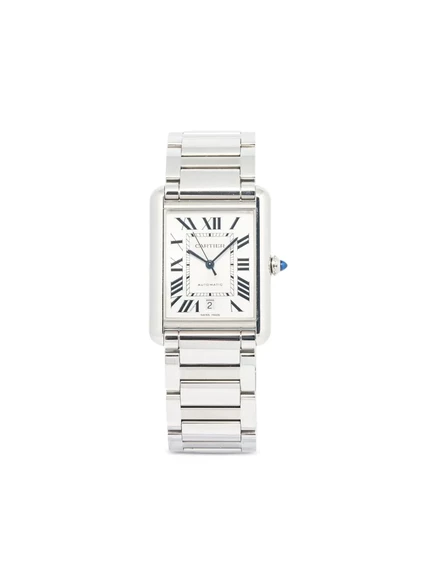 Мужские наручные часы Cartier Tank Must 33 мм, стальные