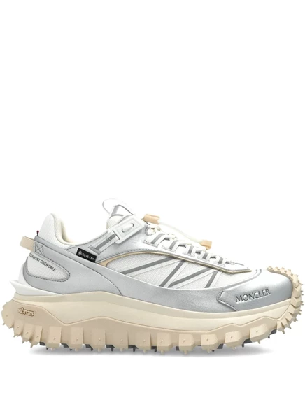 Кожаные кроссовки Moncler Trailgrip GTX silver
