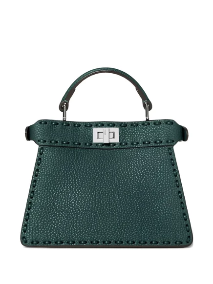 Женская мини-сумка-тоут Fendi Peekaboo, зеленая