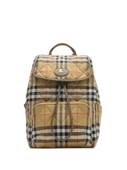 Рюкзак Burberry с рисунком подковы в клетку neutrals