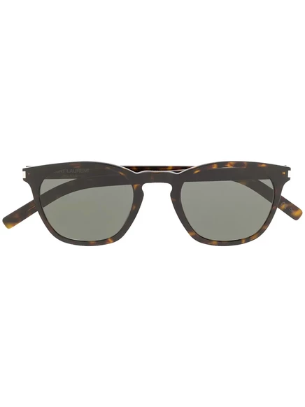 Солнцезащитные очки в квадратной оправе Saint Laurent Eyewear black