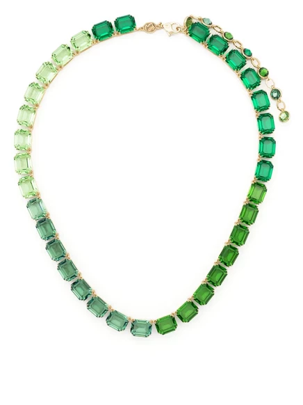Женское ожерелье swarovski millenia с кристаллами, зеленое