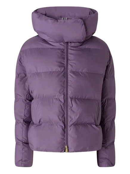 Пуховик PINKO с капюшоном purple