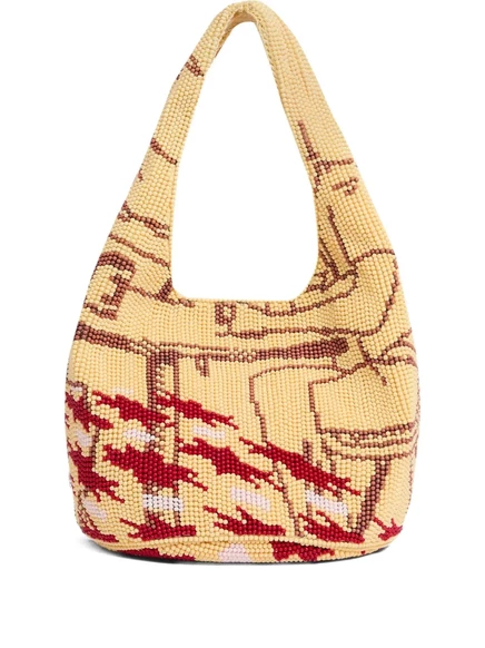 Сумка через плечо с узором из бисера JW Anderson yellow