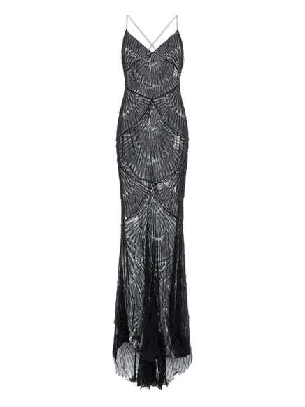 Женское макси-платье Roberto Cavalli Cocktail, черное