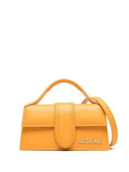 Женская сумка‑тоут Jacquemus Le Bambino кожаная, янтарно‑желтая