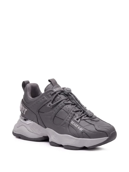 Кроссовки унисекс Plein Sport Runner Beast X-01, серые