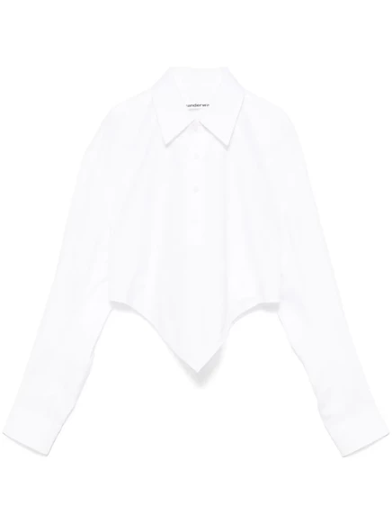 Женская укороченная рубашка Alexander Wang, белая