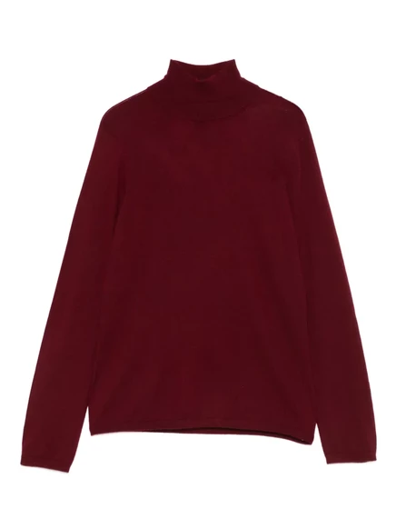 Женский свитер Max Mara с воротником-стойкой, бордовый