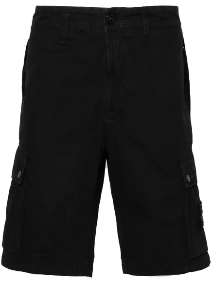 Мужские карго-шорты Stone Island Compass хлопковые, синие