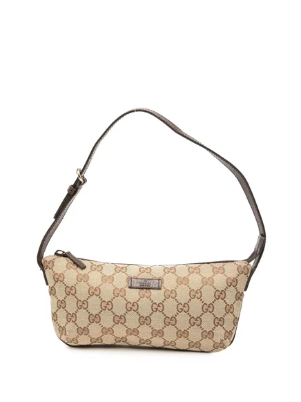 Женская сумка Gucci Pre-Owned GG-канва, коричневая