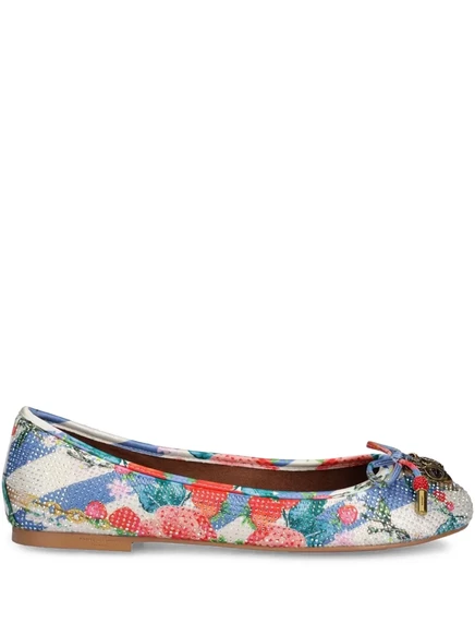 Кожаные балетки Kurt Geiger London  white