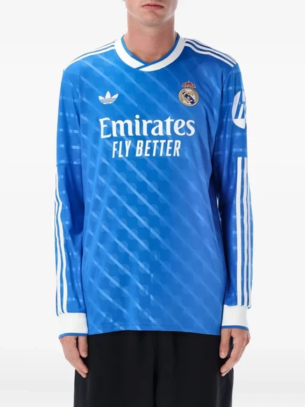 футболка с длинным рукавом adidas Real Madrid 25/26 blue