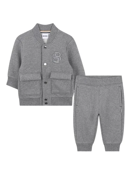Мальчиковый комплект Boss Kidswear брюки и куртка, серый