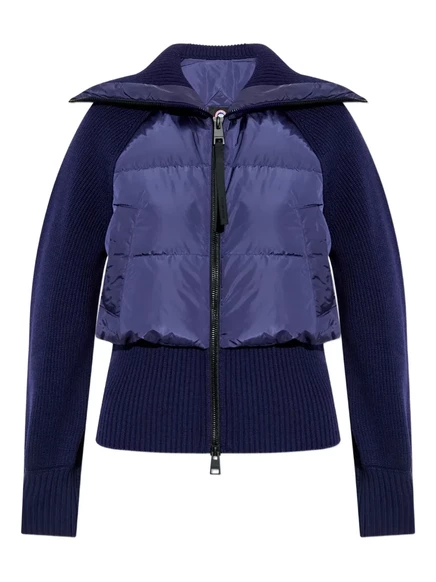 Женский пуховик Canada Goose Astoria, вязаные рукава, синий