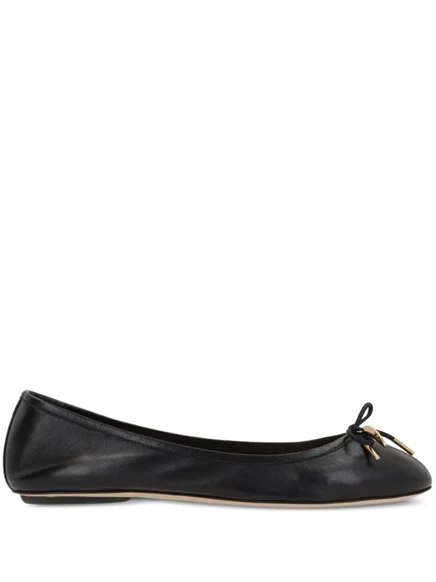 Кожаные туфли для балерины от Chloé black
