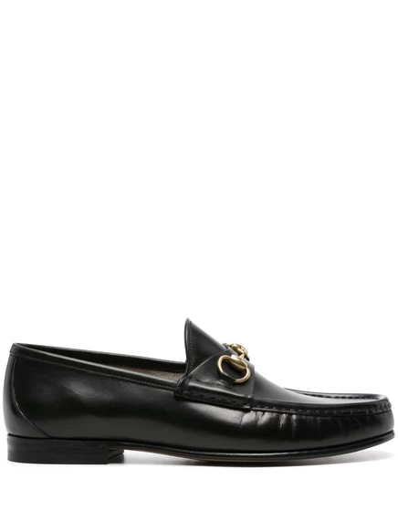 Мужские кожаные лоферы Gucci 1953 Horsebit, черные