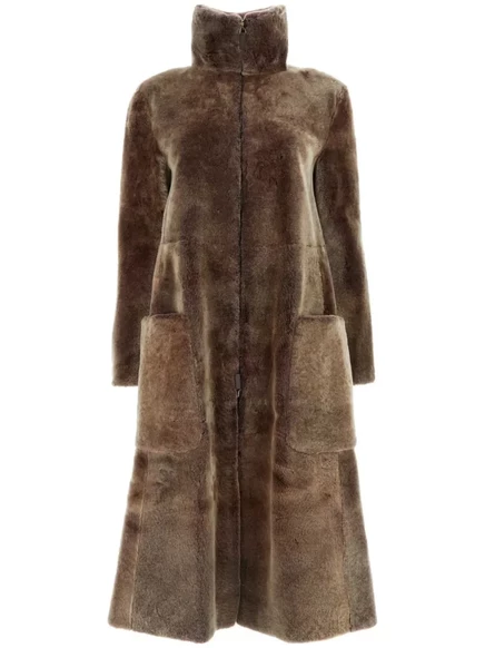 Дубленое пальто от Giorgio Armani brown