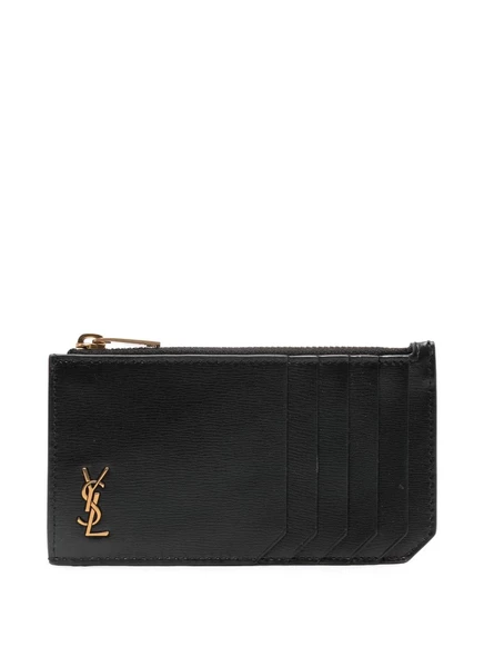 Крошечный держатель для карт Saint Laurent Cassandre black