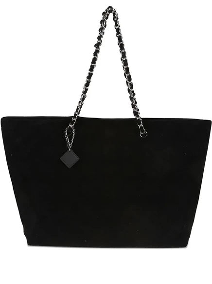Сумка-тоут Tory Burch Ella на цепочке и ремешке black