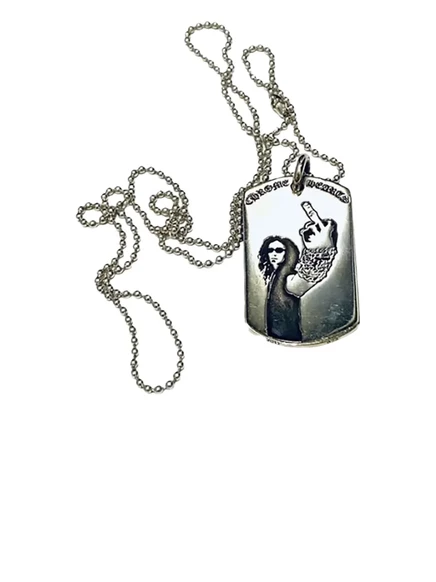 Мужское ожерелье Chrome Hearts American Flag, серебристое
