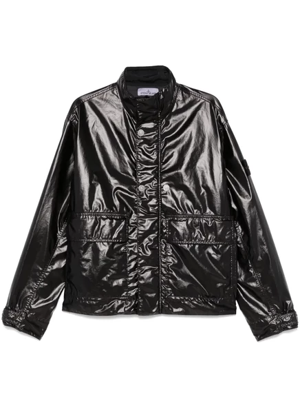 Мужская бомбер-куртка Stone Island Compass-badge, черная