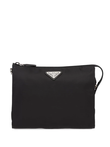 Сумка Prada из нейлона и сафьяновой кожи black