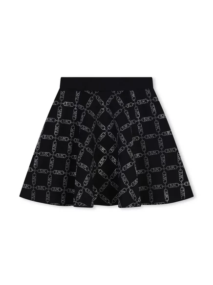Детская юбка Michael Kors Kids с заклепками, черная