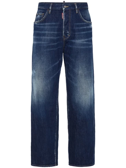 Мужские джинсы DSquared2 широкие, темно-синие