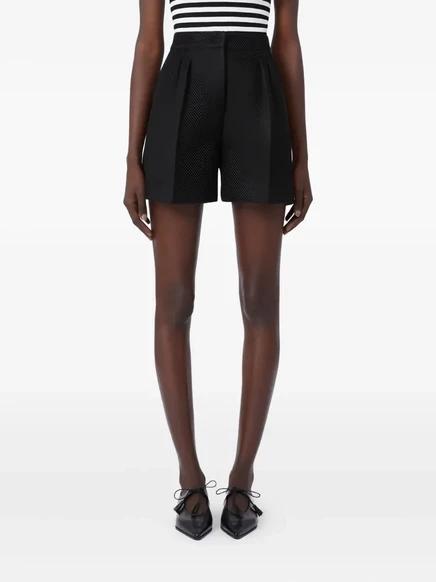 Плиссированные шорты Max Mara Avena black