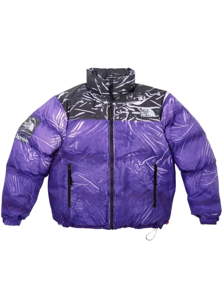 Мужская пуховка Supreme x The North Face Nuptse, фиолетовая