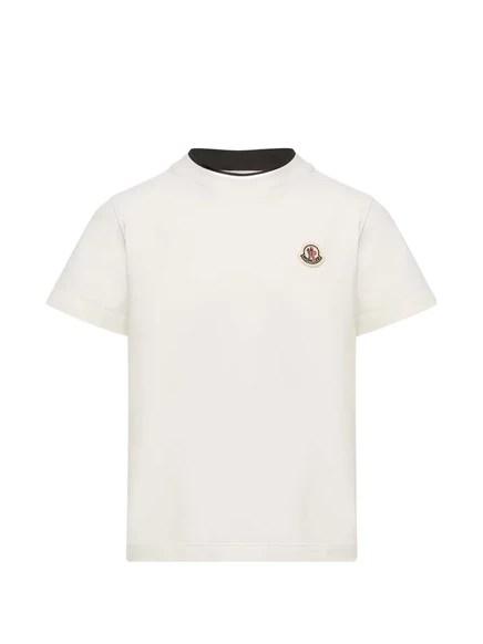 Футболка для мальчиков Moncler Enfant, белая