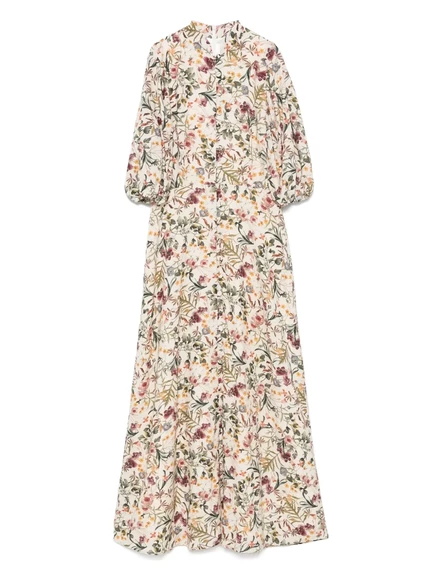 Женское платье MOOS STUDIO Jardin de Fleurs, бежевое