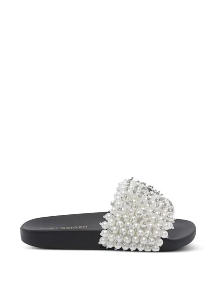 Женские сандалии Kurt Geiger Meena Eagle с логотипом, белые