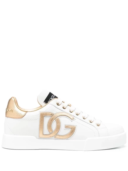Dolce & Gabbana DG-украшенные кроссовки с низким берцем white