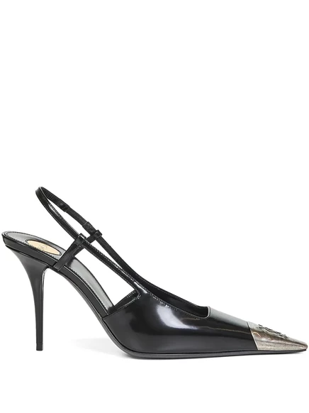 Женские туфли-лодочки Saint Laurent Jeanne 90 мм, черные