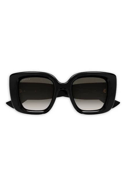 Унисекс солнцезащитные очки Gucci Eyewear GG1975S геометрические, черные