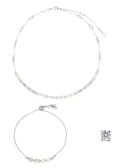 Женский набор swarovski mesmera из 3 предметов, серебристый