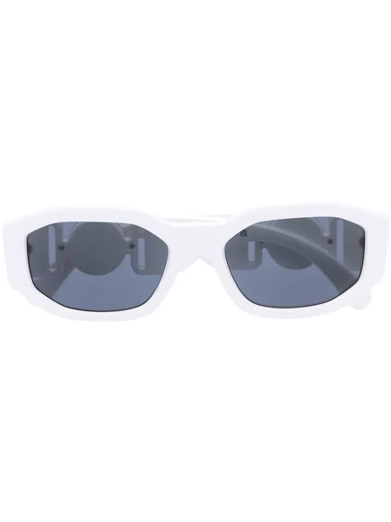 Солнцезащитные очки Versace Eyewear Biggie в геометрической оправе  white